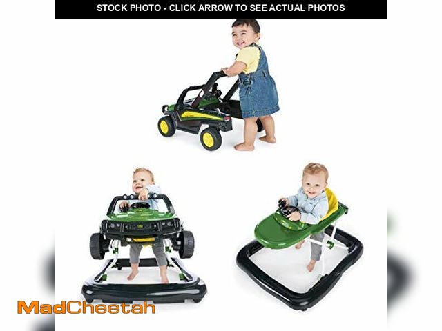 Lot 74-12632862 - Bright Starts John Deere 4-in-1 Gator Green Baby Activity Center &amp; Push Walker with Removable In...