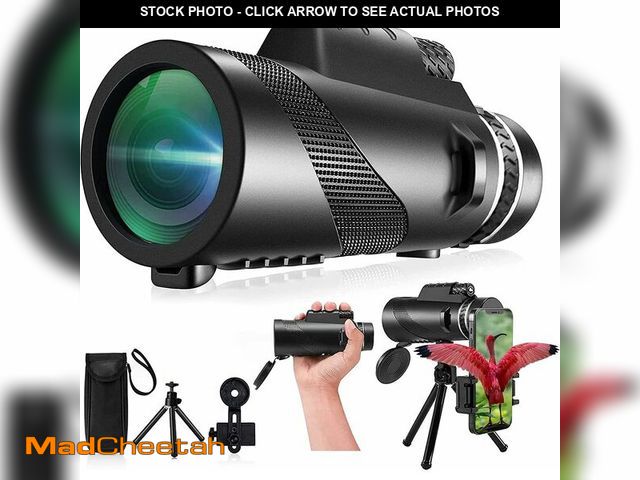 Lot 74-14299921 - Monocular-Telescope 80x100 High Powered Monoculars High Definition for Adults High Powered with Smar...
