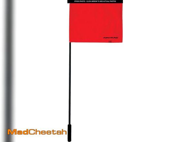 Lot 74-12030001 - (BENT) Airhead Deluxe Watersports Red Flag (4 ft) - Premium Watersports Safety Accessory - Enhanced ...