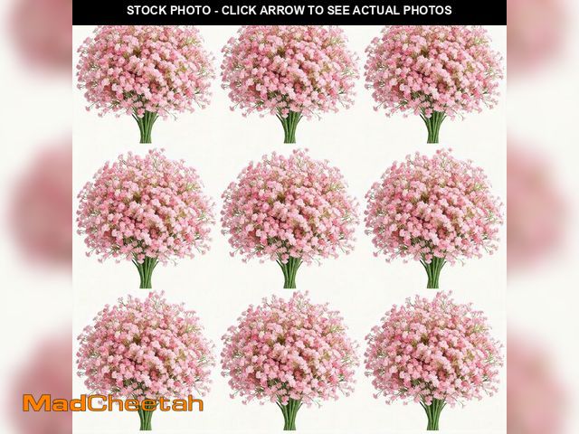 Lot 74-14207939 - DIYDOFUN 120 PCS Babys Breath Artificial Flowers - Real Touch Fake Gypsophila for DIY Wedding Arches...