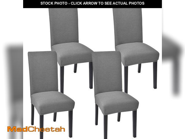 Lot 74-14205870 - Aertiavty Chair Covers for Dining Room Set of 4 Chair Seat Cover for Dining Room Kitchen, Parsons Ch...