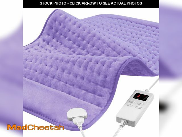 Lot 74-12715233 - NBKLS Heating Pad for Back, Large Heating Pads for Body Muscle Pain Cramps Relief, 6 Heat Settings M...