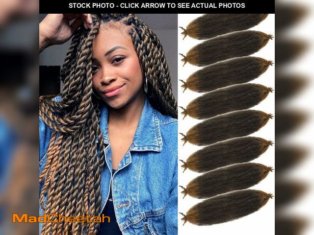 Lot 74-14153192 - Springy Afro Twist Hair 8 Packs Marley Twist Braiding Hair Pre Separated Spring Twist Hair for Faux ...