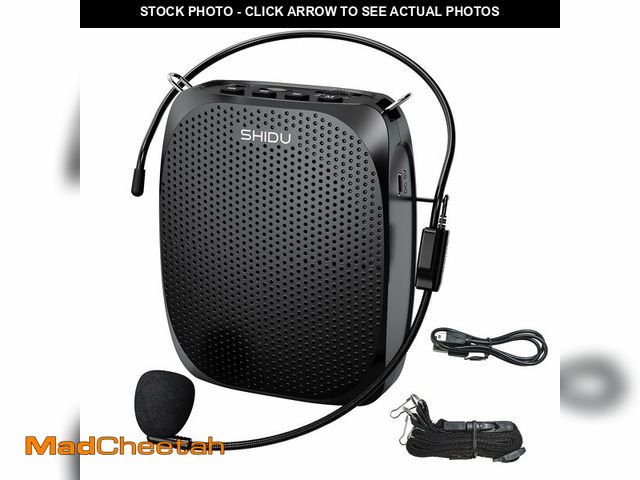 Lot 74-14385020 - SHIDU Portable Voice Amplifier Personal Microphone Headset for Speaking Rechargeable Mini Pa System ...