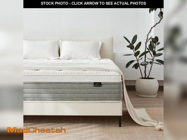 Lot 74-12415719 - Full Size Mattress, 12 Inch Full Size Mattress for Medium Firm, Individual Pocketed Springs for Pres...