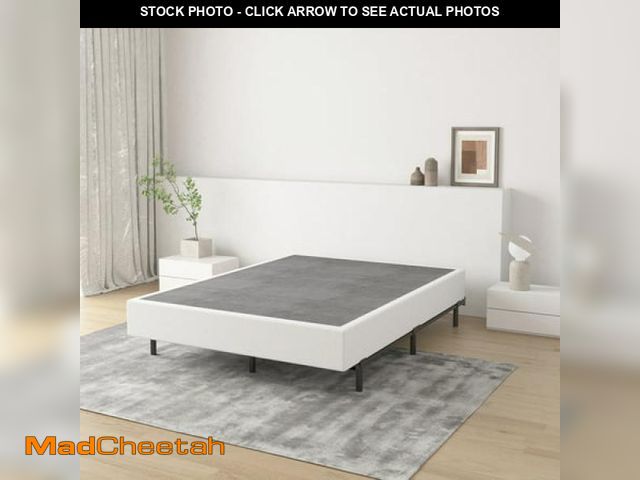 Lot 74-12155771 - QFTIME 9  Metal Queen Box Spring  Mattress Foundation  Heavy-Duty  Easy Assembly - UNUSED