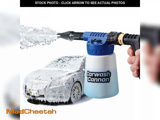 Lot 74-12051317 - Ontel Carwash Cannon Foam Blaster Nozzle Gun for Car, Truck, Boat &amp; More - 5 Spray Settings, Jus...