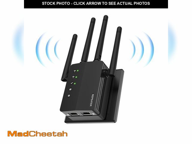 Lot 74-13711067 - 1200Mbps Dual Band 5GHz/2.4GHz WiFi Extender, WiFi Extender Signal Booster, 12880 Sq.Ft Coverage, 10...