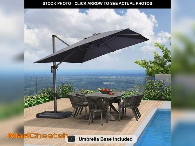 Lot 74-12465315 - *SEE DETAILS* PURPLE LEAF Umbrella Base Black *SEE DETAILS*  - USED