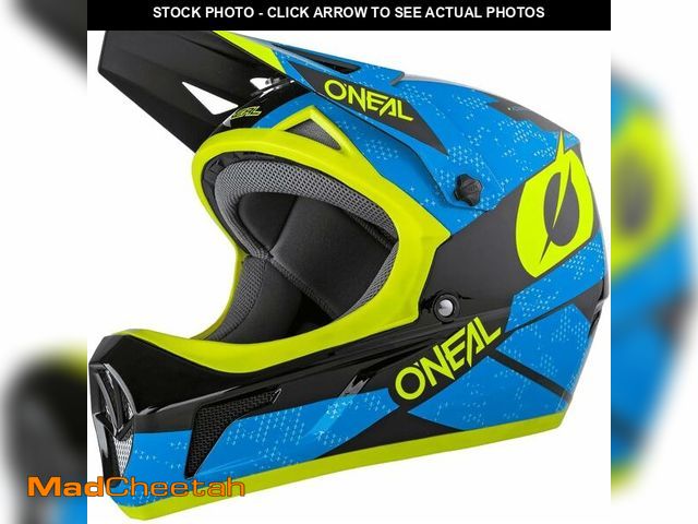 Lot 74-12695821 - O'Neal Sonus Deft Mountain Bike Helmet Blue/Neon Yellow SM - UNUSED