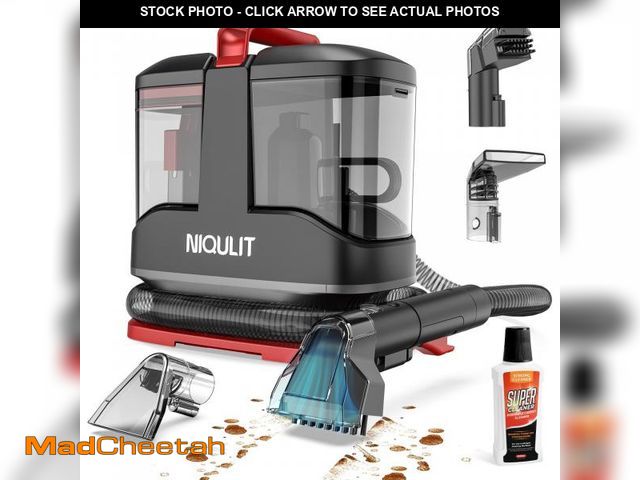 Lot 74-12311782 - Portable Carpet &amp; Upholstery Cleaner Machine - 15Kpa Deep Cleaning for Area Rugs, Pets, Couch &a...