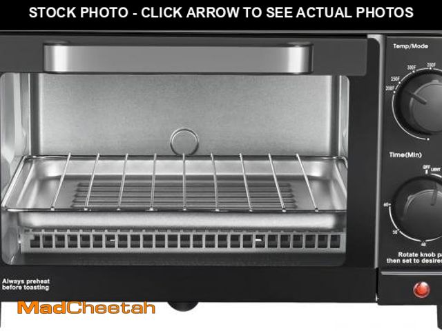 Lot 74-12537051 - Mainstay Toaster Oven Combo Kitchen Appliances, Fits 9Ã¢â¬Â Pizza, 4 Slice Capacity, Powerful Circ...