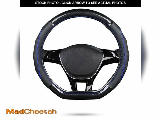 Lot 74-13624448 - Ergocar Car Steering Wheel Cover Non-Slip Car Steering Wheel Protector Sport D-Shape Carbon Fiber &a...