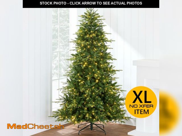 Lot 74-12819391 - Best Choice Products Full Aspen Christmas Tree, 9ft Pre-lit Realistic Noble Fir w/ 450 Glowing Micro...