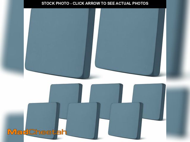 Lot 74-14337655 - Newwiee 8Pcs Patio Cushion Covers Stretch Outdoor Cushion Cover Replacement for Patio Furniture Sofa...