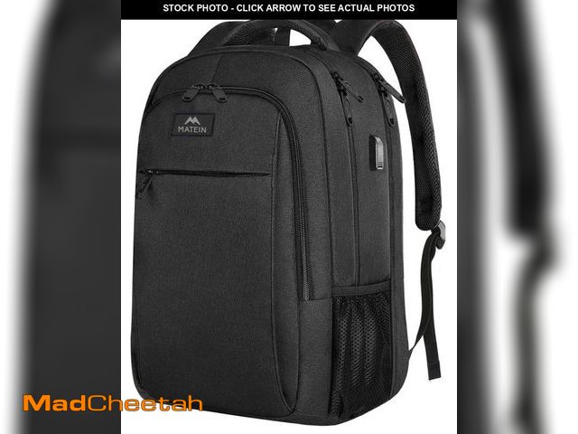 Lot 74-12439192 - MATEIN Extra Large Travel Backpack, TSA Friendly 18.4 Inch Laptop Backpack with USB Charging Port, A...