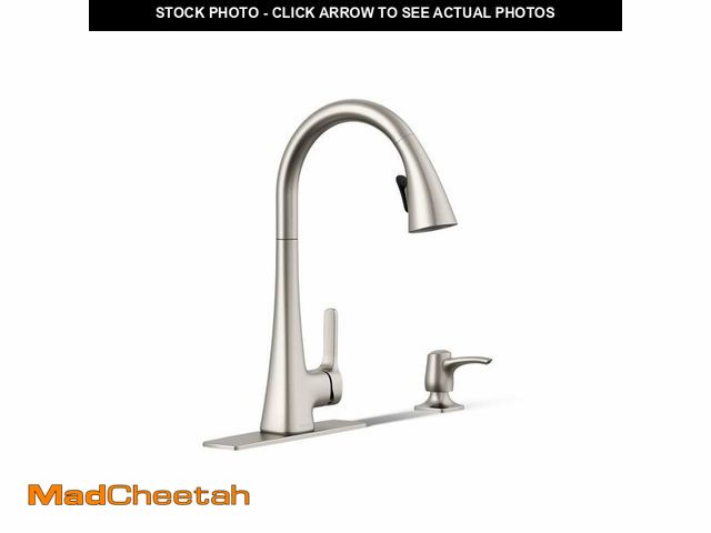 Lot 74-13802665 - KOHLER R22867-SD-VS Maxton Pull-Down Kitchen Faucet with Soap Dispenser/Lotion Dispenser, Kitchen Si...