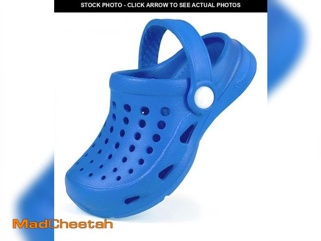 Lot 74-12305286 - Cubufly Boys and Girls Garden Clogs Slip on Water Shoes Children Sandals for Indoor Outdoor Blue(Tod...