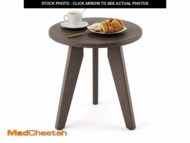 Lot 74-14048838 - Homenjoy Outdoor Side Table, HDPS Outdoor Table, Small Round Side Table Weather-Resistant, Outdoor S...
