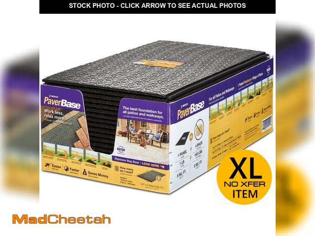 Lot 74-12856533 - (BOXES HAVE WATER DAMAGE) Brock 20 in. x 36 in. Black Polypropylene Paver Base Panel (20-Case) (1200...