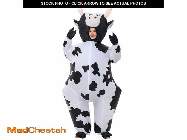 Lot 74-14429609 - MROMT Inflatable Cow Costume Adult Animal Halloween Inflatable Costume Christmas Cow Blow Up Suit fo...
