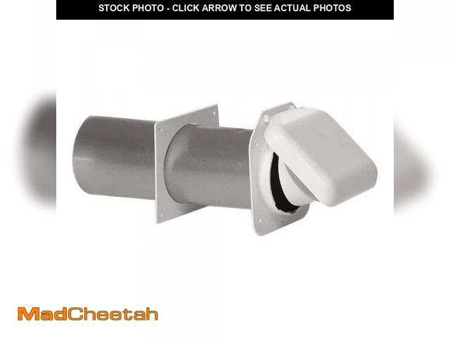 Lot 74-12365383 - NO-PEST VENT 4 in. Low Profile Dual Door Wall Vent in White - UNUSED