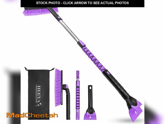 Lot 74-13950465 - HEEYA 48 Inch Long Snow Brush for SUV, Extendable Ice Scraper and Brush with Foam Grip, 360ÃÂ° Pivo...