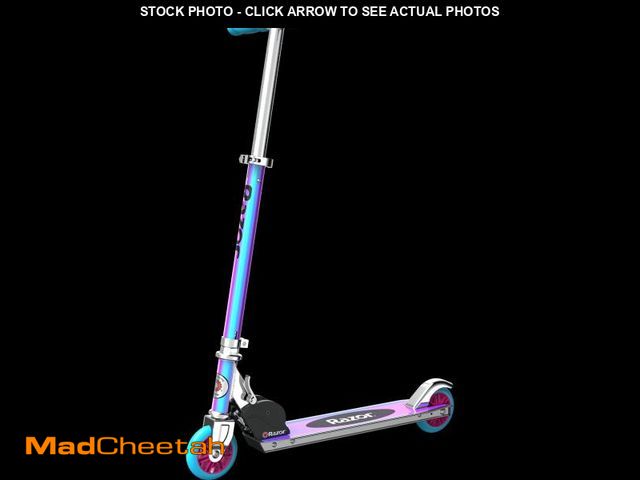 Lot 74-12525494 - Razor A Kick Scooter - Special Edition Holographic, Aluminum, Foldable, for Child Ages 5+ - USED