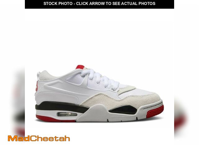 Lot 74-14286252 - Nike Air Jordan 4 RM GS 'White Fire Red' Size 7 Y - UNUSED