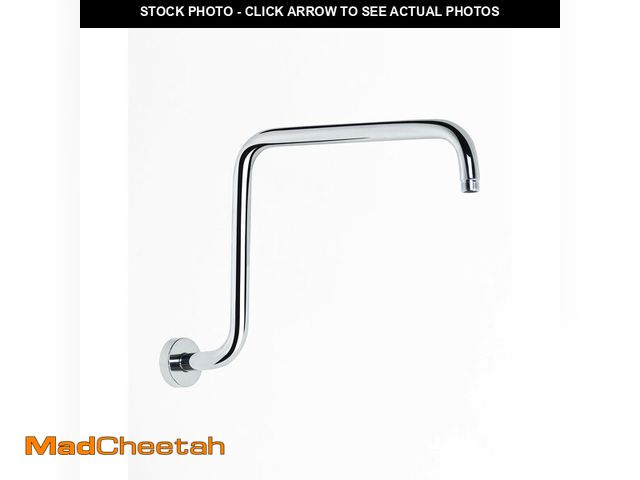 Lot 74-13547146 - PHASAT S Shaped Shower Arm with Flange,High Rise Shower Head Extension Arm Chrome,PU9D02 - UNUSED