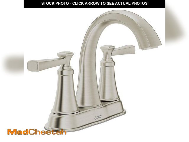 Lot 74-13798442 - American Standard Rumson 4 in. Centerset 2-Handle Bathroom Faucet in Brushed Nickel - USED