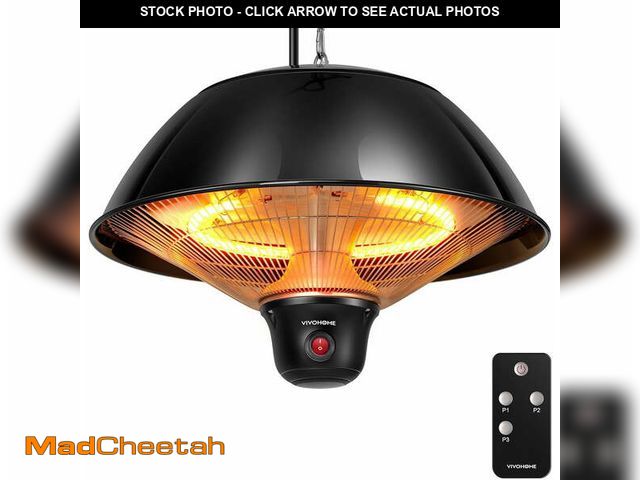 Lot 74-12890403 - SPECSTAR Hanging Patio Heater, 1500W Electric Hanging Heaters for Outdoor Use, Ceiling Mount Overhea...