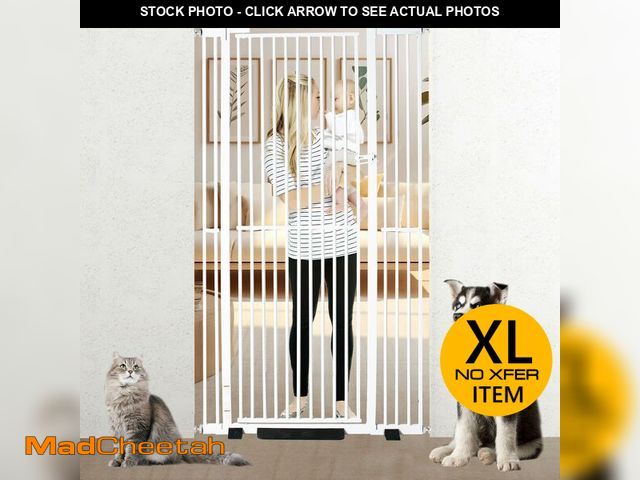 Lot 74-12572582 - YZHDUXIU 71 inch Extra Tall Cat Gate Baby Gate, Extra Wide Adjustable 29.92"-43", Pressure Mounted W...