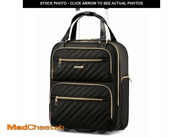 Lot 74-14382658 - LUGGEX Underseat Carry On Luggage with Wheels, UDK Stylish Lightweight Under Seat Luggage, Soft Side...