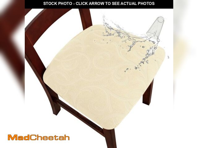 Lot 74-13960754 - Genina Chair Seat Covers Waterproof Dining Room Chair Covers 4 Pack Stretch Seat Covers for Dinning ...