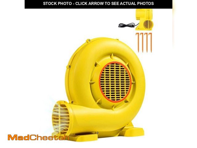 Lot 74-14182661 - SVOPES Inflatable Blower, 12.1 in. 2 Speeds Blower Fan in. Yellow with 0.5 and 0.6 HP Air Pump for B...