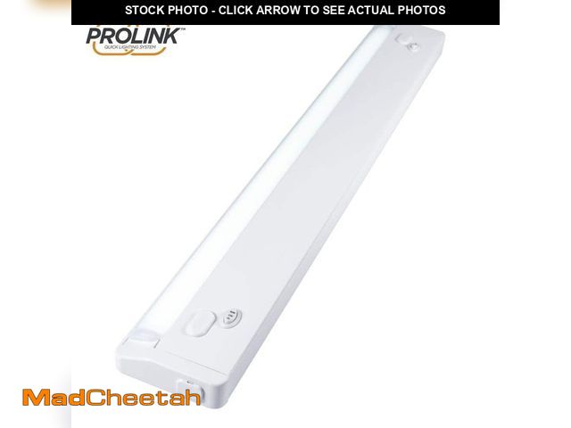 Lot 74-13797122 - ULTRA PROGRADE ProLink Plug-in 24 in. LED White Under Cabinet Light, Linkable, 3 Color Temperature O...