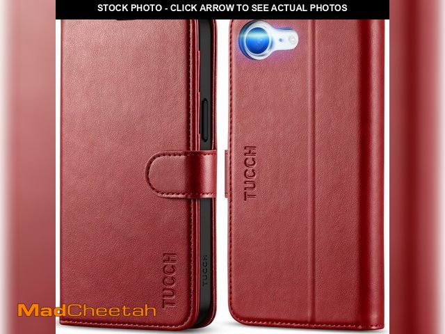 Lot 74-14273382 - TUCCH Case Wallet for iPhone 17e/16e, [RFID Blocking] PU Leather Stand Folio Cover with 4 Card Slots...
