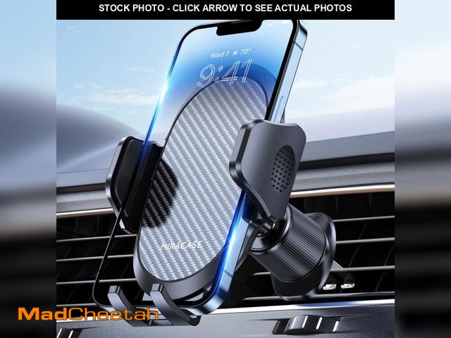 Lot 74-12050868 - Miracase Phone Holders for Your Car with Metal Hook Clip, Air Vent Cell Phone Stand Car Mount, Unive...