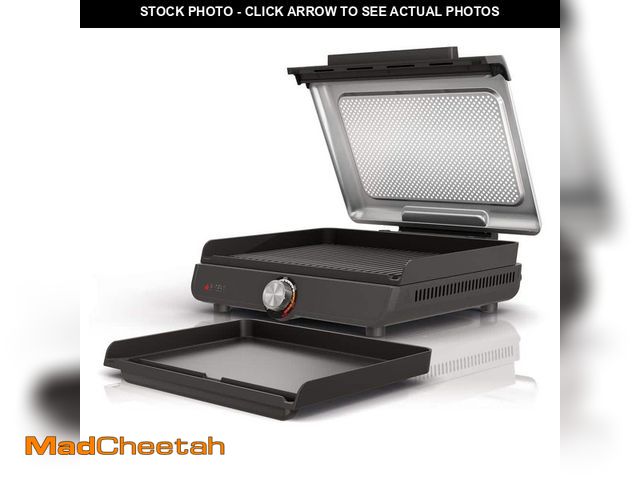 Lot 74-14243029 - NINJA Sizzle Grey 14" Interchangeable Nonstick Indoor Grill &amp; Griddle Plates Dishwasher Safe Rem...