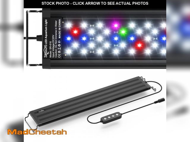 Lot 74-11556397 - SEAOURA Led Aquarium Light for Plants-Full Spectrum Fish Tank Light with Timer Auto On/Off, 18-24 In...