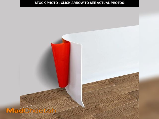 Lot 74-13698448 - Vinyl Wall Base Baseboard Molding Trim 6" Flexible Self Adhesive Rubber Wall Base Moulding Trim Peel...