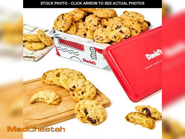 Lot 74-12373163 - David's Cookies Cranberry Pistachio Biscuits Sweet Sampler Tin - Irresistible Crunch, Snacks And Bak...