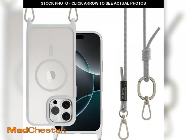 Lot 74-11553198 - MAGEASY Case for iPhone 16 Pro Max 6.9" - Case with Crossbody Strap, 16ft Drop Protection, Compatibl...