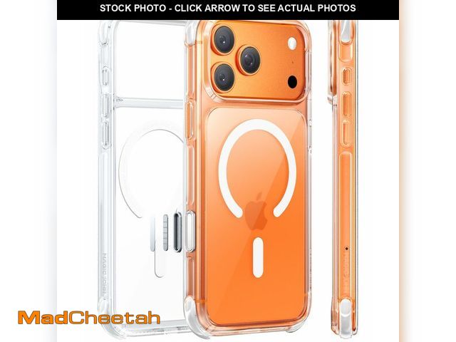 Lot 74-14336814 - MAGIC JOHN Shockproof for iPhone 17 Pro Case Clear, Fit for MagSafe [Mil-Grade Protection] [Silicone...