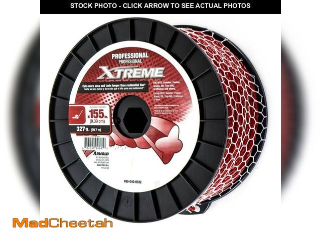 Lot 74-14308463 - Arnold Professional Xtreme Spool 327 ft. 0.155 in. Universal Twisted Trimmer Line for Walk Behind Tr...