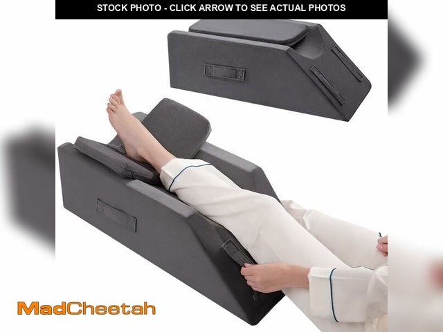 Lot 74-12667141 - Leg Elevation Pillows for After Surgery, Injuries, Rest and Sleeping,Foam Wedge Pillow to Elevate Fo...