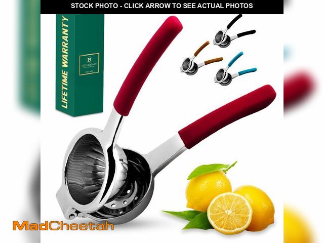 Lot 74-13766876 - Bellemain Citrus Juicer | Metal Lemon Squeezer | Lime and Lemon Juicer Stainless Steel with Silicone...