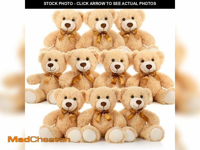 Lot 74-14211089 - MaoGoLan Bulk Teddy Bear Baby Shower, 10 Packs Small Teddy Bear Stuffed Animals in Bulk,13.5" Small ...