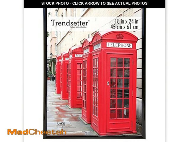 Lot 74-12544224 - MCS Trendsetter 18x24 Poster Frame Black High-Gloss, Vertical &amp; Horizontal Wall Hanging Large Pi...
